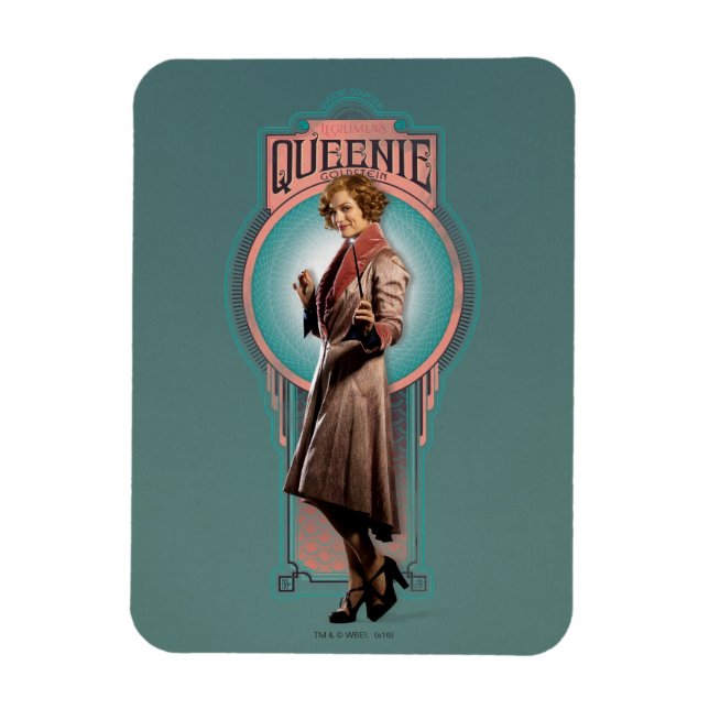 QUEENIE GOLDSTEIN™ Art-Deco-Panel Magnet (Vertikal)