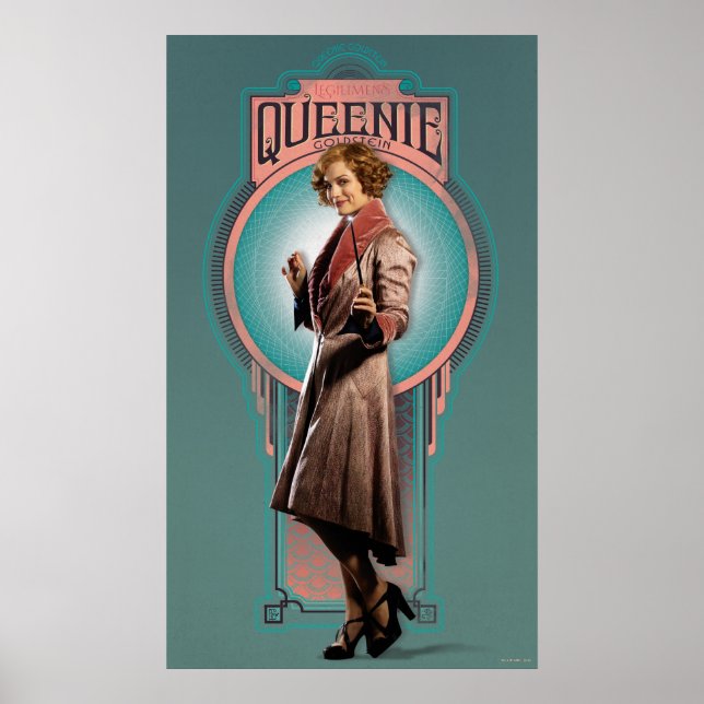 QUEENIE GOLDSTEIN™ Art-Deco-Panel Poster (Vorne)