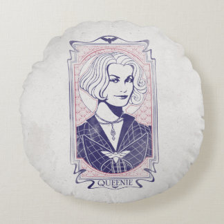 QUEENIE GOLDSTEIN™ Illustration Rundes Kissen