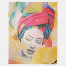 QUÉENIFICENT Grosse couverture en polaire (60x80)