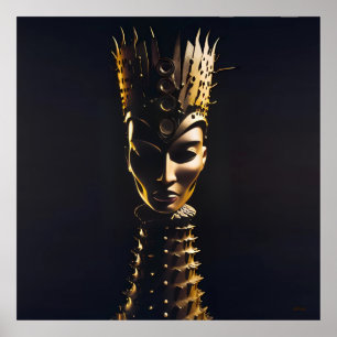 Queen's absolutes Button in langsamer Bewegung Poster