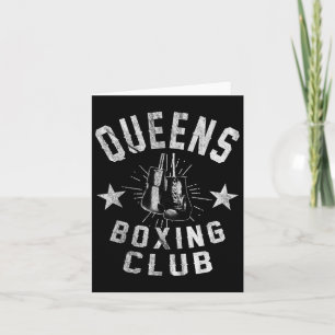 Queens Boxing Club - Vintager beängstigender Boxer Karte