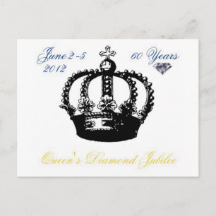 Queens Diamantjubiläum 2012 Postkarte