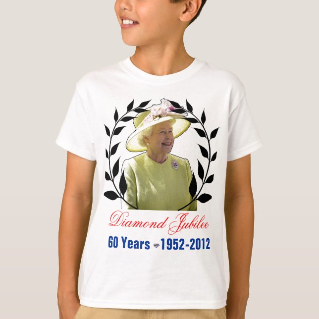 Queens Diamond Jubilee 60 Jahre Shirt (Vorderseite)