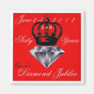 Queens Diamond Jubilee Magnet