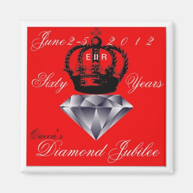 Queens Diamond Jubilee Magnet (Vorne)