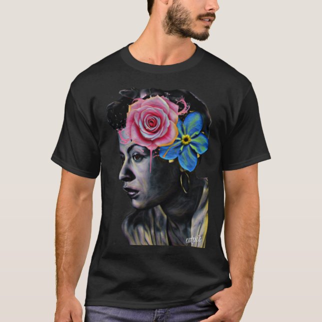 Queens Die nie Billie Holiday T-Shirt (Vorderseite)