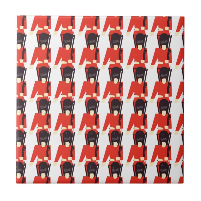 Queens Guard Soldiers Pattern Fliese (Vorderseite)