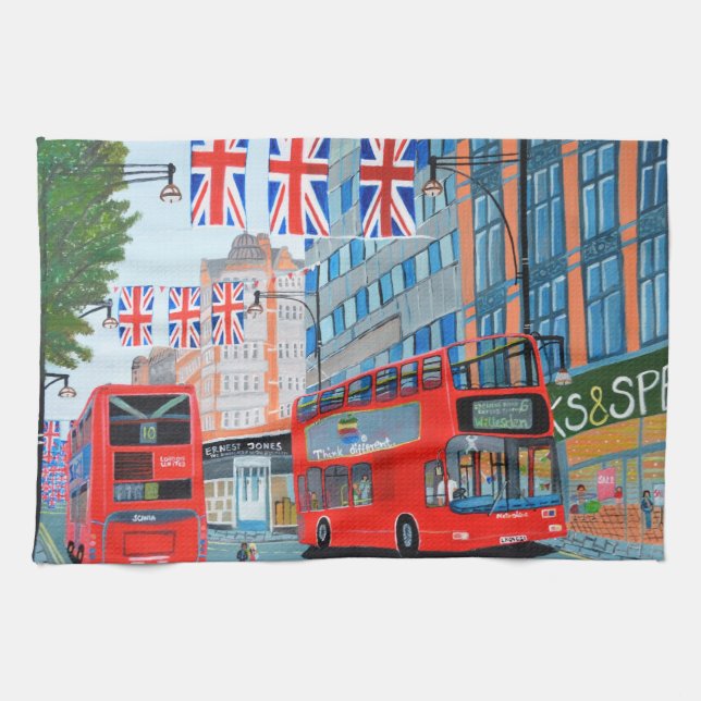 Queen's Jubilee London Küchentücher (Horizontal)