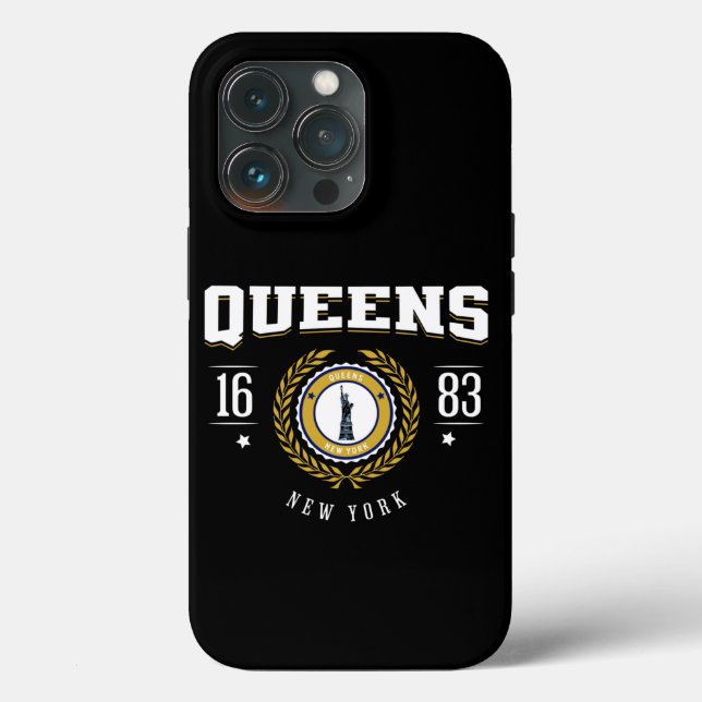 Queens New York 1683 White Case-Mate iPhone Hülle (Rückseite)