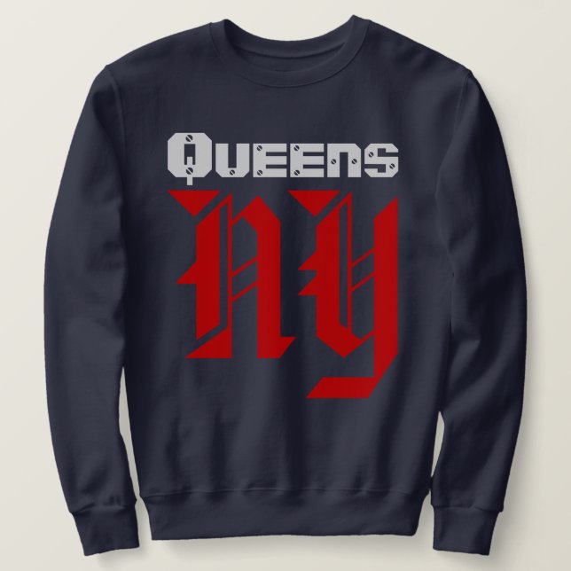 Queens New York Sweatshirt (Design vorne)