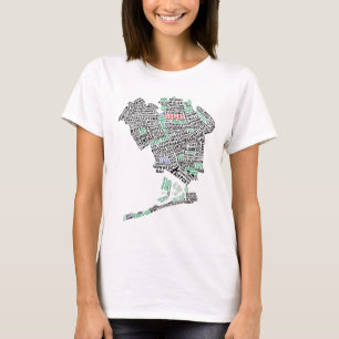 Queens New York Typografy Design T - Shirt