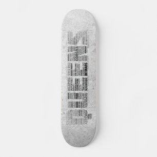 Queens New York Typografy Skateboard