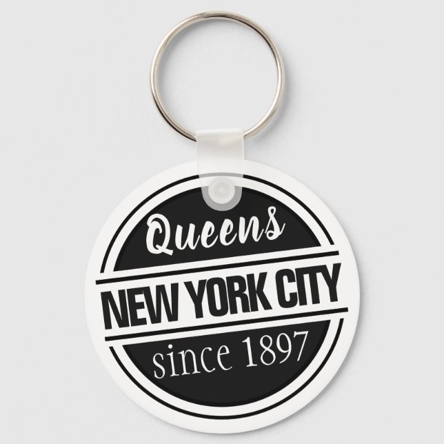 Queens NYC 1897 Schlüsselanhänger (Vorderseite)