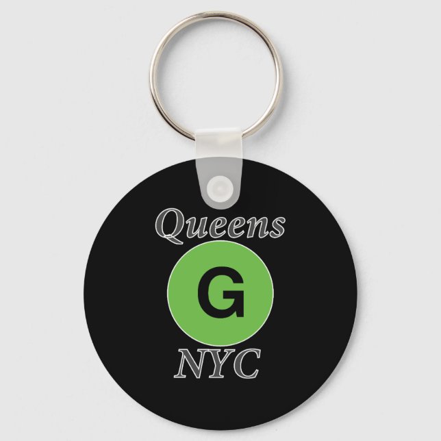 Queens NYC G Train Schlüsselanhänger (Vorderseite)