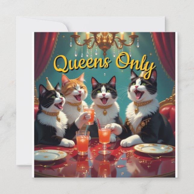 Queens only! einladung (Vorderseite)