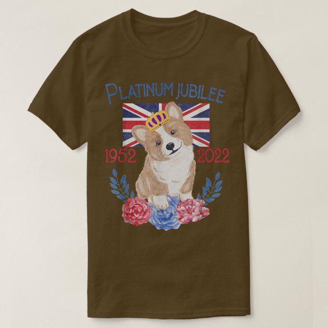 Queens Platinum Jubilee Celebration Britische Gewe T-Shirt (Design vorne)