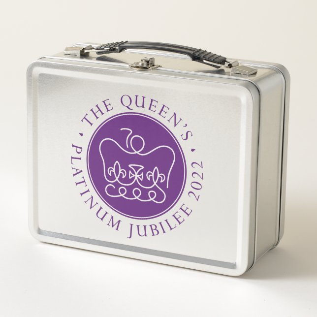 Queen's Platinum Jubilee Metal Lunch Box (Vorderseite)