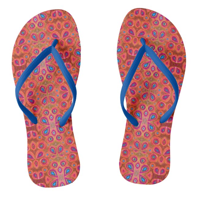 Queens Print Flip Flops (Fußbett)