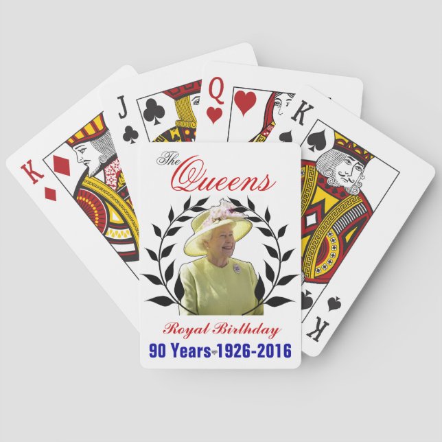 Queens Royal Birthday Spielkarten (Rückseite)