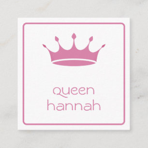 Queens Rule Pink Crown Begleitkarte
