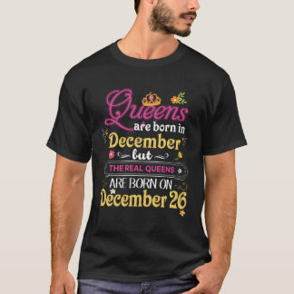 Queens sind im Dezember Geboren, aber der Real auf T-Shirt