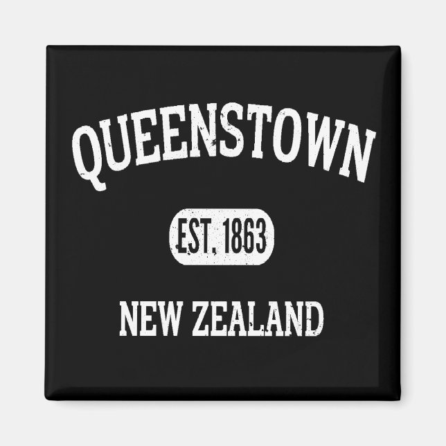 Queens Town Newzealand Vintag Magnet (Vorne)