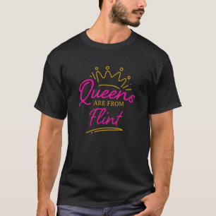 Queens von Flint Resident Michigan Local Mi G T-Shirt