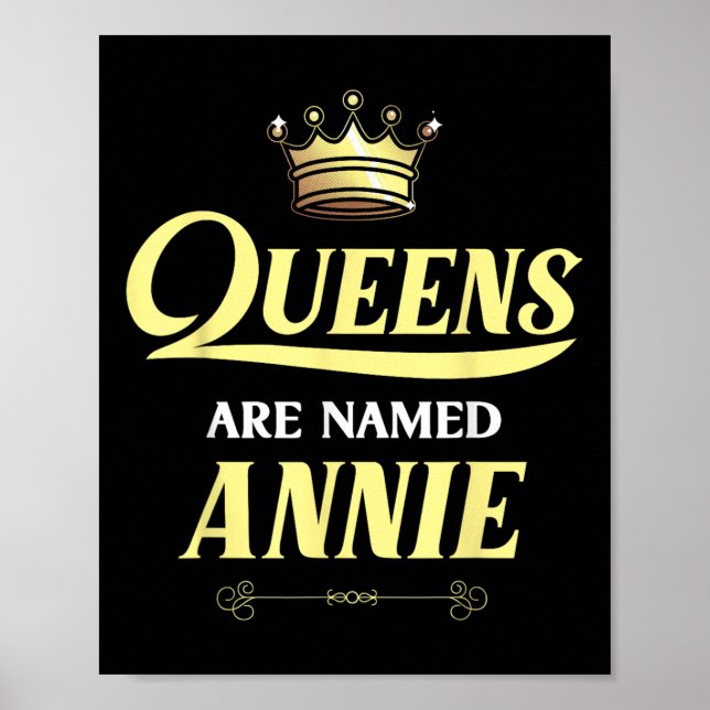 Queens werden als Personalisiertes Geschenk von An Poster (Vorne)