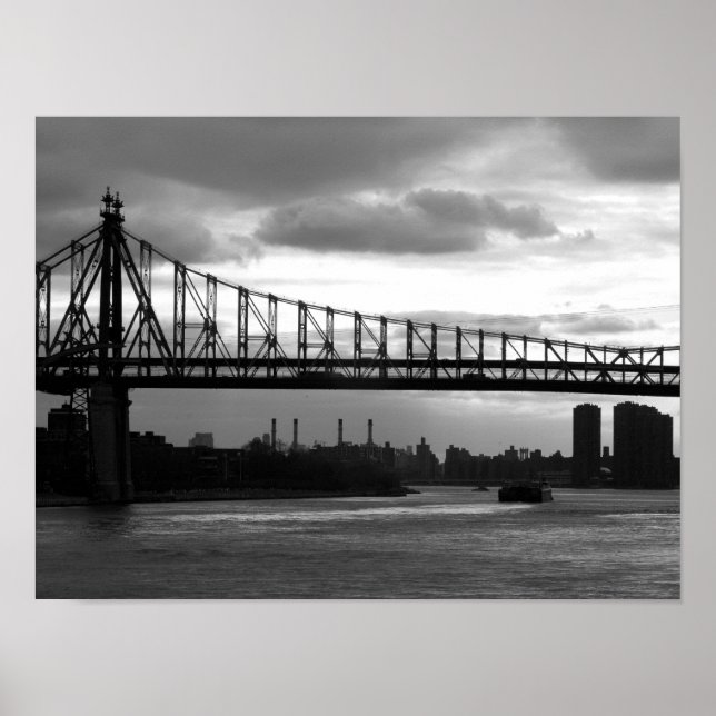 Queensboro Bridge 15 x 11 poster  - No Border (Vorne)
