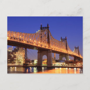 Queensboro-Brücke und der East River Postkarte