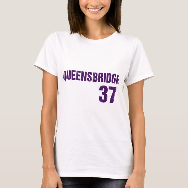 Queensbridge lila T-Shirt (Vorderseite)