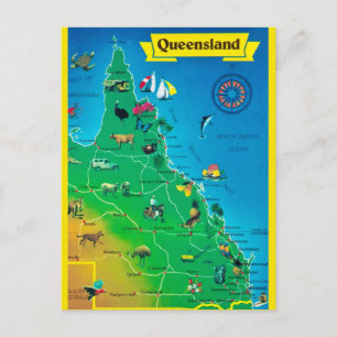 Queensland Australien Karte