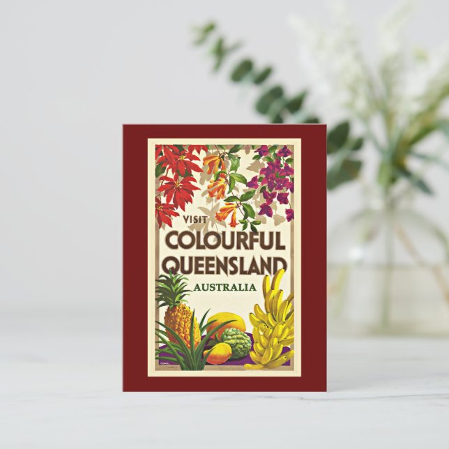 Queensland Australien Postkarte (Stehend Vorderseite)