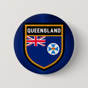 Queensland-Flagge Button
