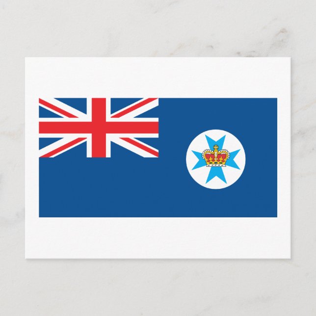 Queensland-Flagge Postkarte (Vorderseite)
