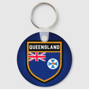 Queensland-Flagge Schlüsselanhänger