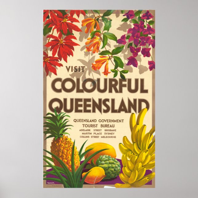 Queensland Travel Poster (Vorne)