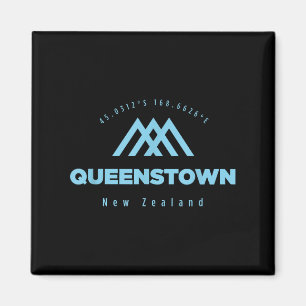 Queenstown Mountain Vacation Skifahren Neuseeland Magnet