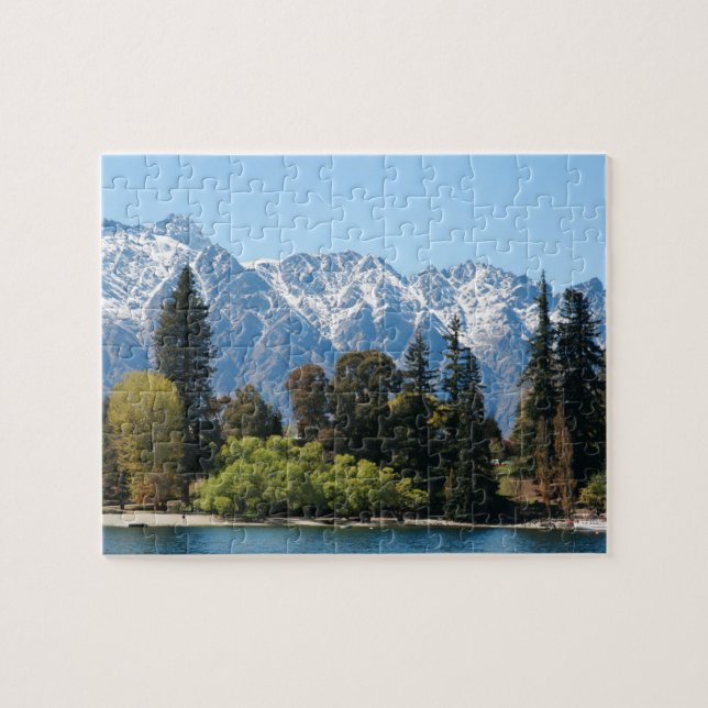 Queenstown Mountains and Trees Landscape Foto (Horizontal)