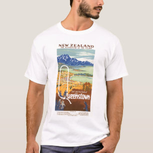 Queenstown, Neuseeland Vintage-Reise T-Shirt