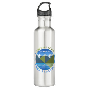 QUEENSTOWN NEW ZEALAND 710 ML WASSERFLASCHE EDELSTAHLFLASCHE