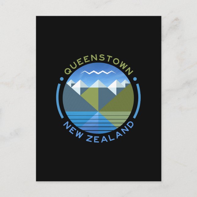 QUEENSTOWN SÜDINSEL NEUSEELAND POSTCARD POSTKARTE (Vorderseite)