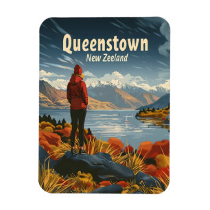 Queenstowns Neuseeland Reise-Werbung Magnet