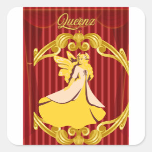 Queenz Quadratischer Aufkleber