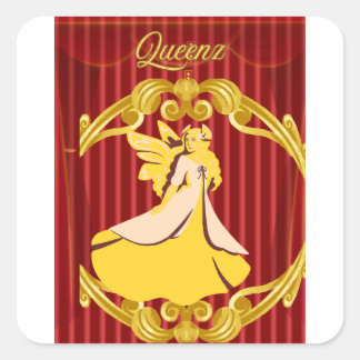 Queenz Quadratischer Aufkleber