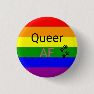 Queer AF Button