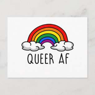 QUEER AF POSTKARTE
