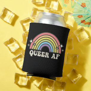 Queer AF Rainbow Gay Lesbian Trans Bisexual LGBTQ Dosenkühler