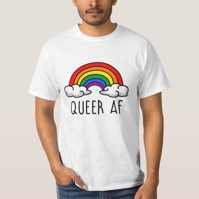 QUEER AF T-Shirt (Vorderseite)